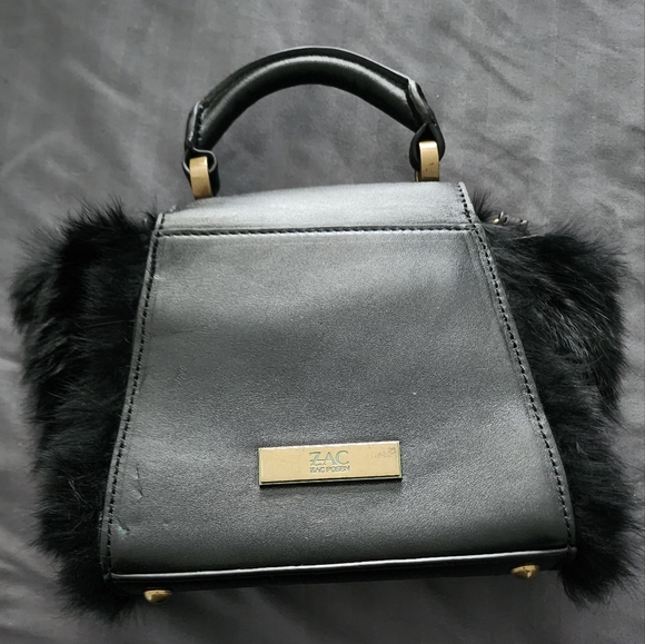Zac Posen Handbags - One of a kind prototype ZAC POSEN bag with black fauxfur sides. Eartha Iconic